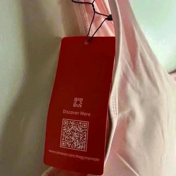 BNWT Women’s Light Pink Sports Bra/Tank by The Gym People Size  XL - Picture 7 of 8